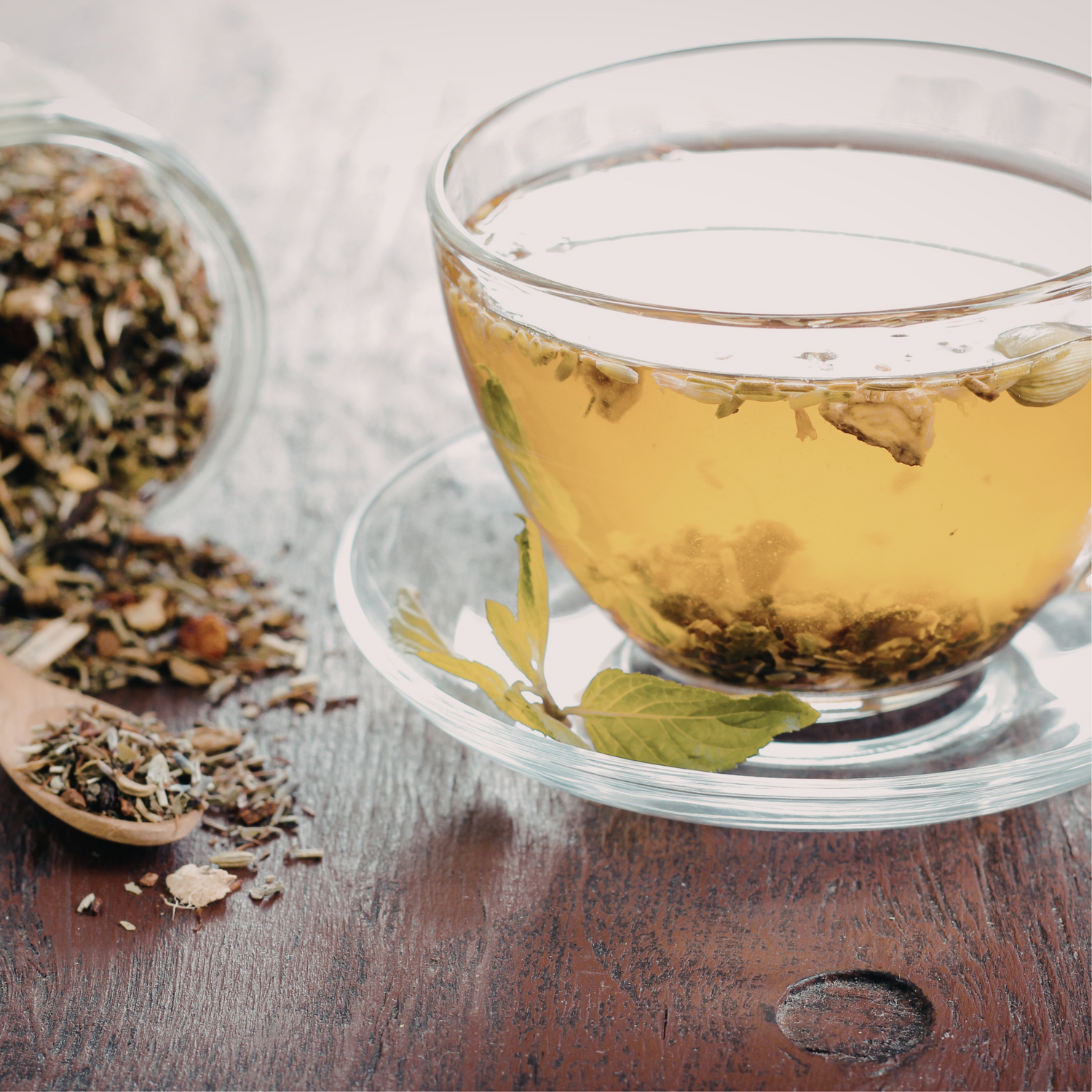 De La Terre Skincare Herb Rich Tea in cup
